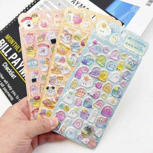 Japanese Style Mini Sweet Drop 3D Relief Stickers Scrapbooki