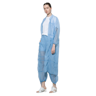 【商场同款】玛丝菲尔女装夏季新款蓝色中长款风衣外套薄款