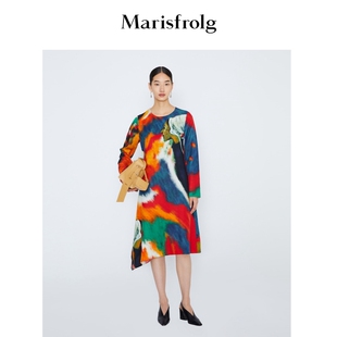 羊毛长袖 连衣裙 新款 冬季 商场同款 玛丝菲尔女装