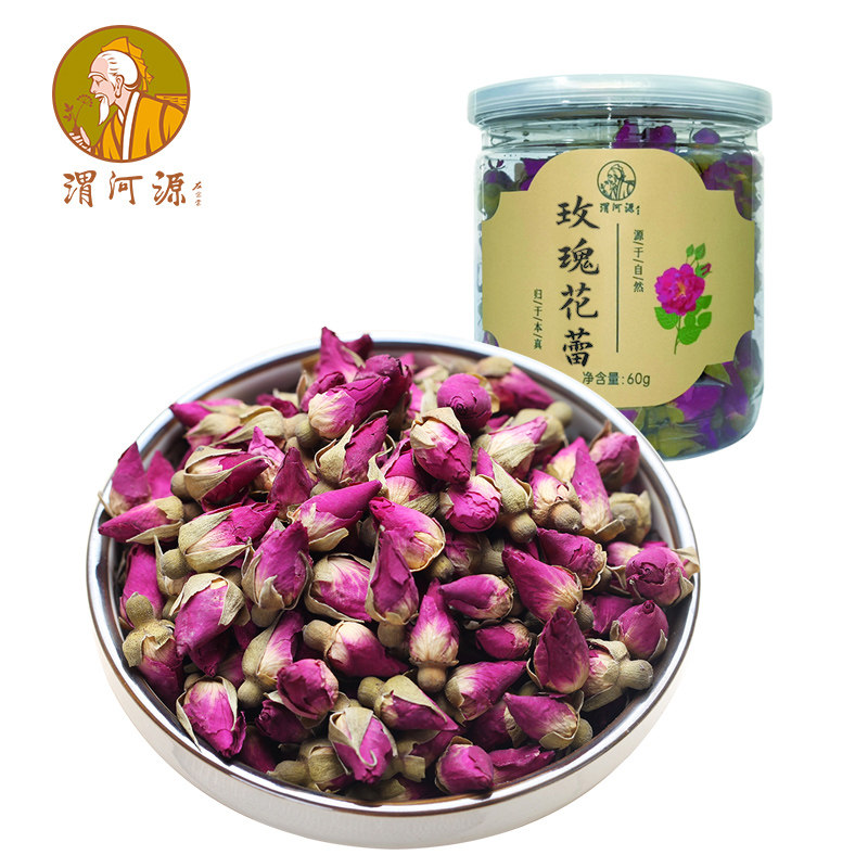 苦水玫瑰花茶渭河源玫瑰花甘肃永登玫瑰花干花蕾60g罐装 花草茶,茶,玫瑰花茶,淘宝优惠券,粉丝福利购,淘宝优惠卷