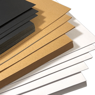 正方形白卡纸黑卡纸彩色卡纸手工硬彩铅油画棒马克笔 纸4k荷兰白色卡纸8开黑色美术专用画纸画画10cm20贺卡