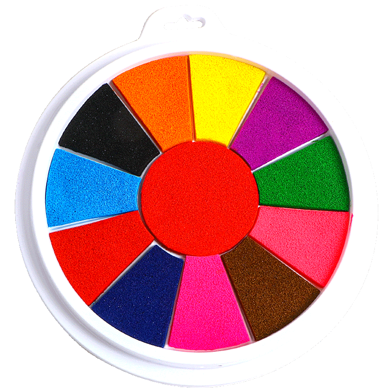 手指画印泥盘儿童涂鸦