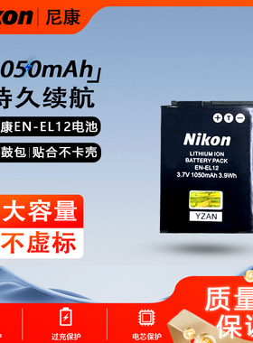 适用尼康CCD相机EN-EL12电池P300/P310 S6300/S9200/S9500充电器