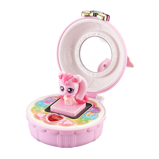 奇妙萌可玩具镜盒音乐萌宠幸福爱心盼盼儿童过家家女孩生日礼物