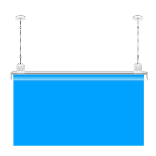 广告吊旗悬挂杆60cm三件套pop海报广告夹子挂钩式卡边条海报挂链钩pvc吊旗夹透明塑料悬挂吊旗杆可定制绳子