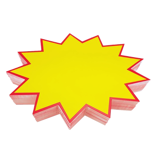 日晞爆炸贴大号POP广告纸超市药店价格牌惊爆价爆炸花标价牌签空白促销贴纸卡特价牌新款网红创意手写