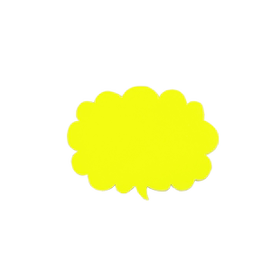 彩色爆炸贴POP小号荧光广告纸超市手机店商品标价牌创意新款中号标签特价促销牌手写价格牌黄色云朵纯色