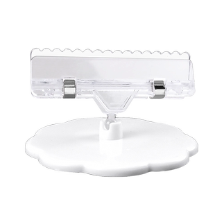 日晞圆盘夹子 台式广告夹爆炸贴广告纸超市价格标签透明双面胶底座台面商品信息展示架特价牌促销