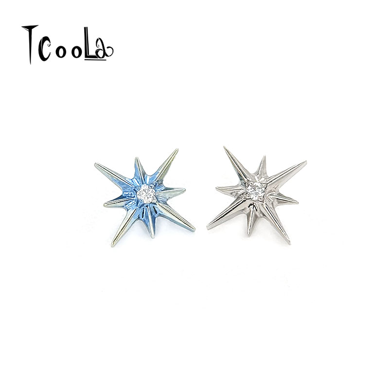 六芒星耳钉北极星耳骨钉欧美朋克