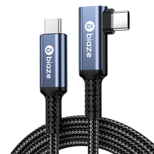 毕亚兹 VR串流线弯头type-c数据USB相机联机Oculus Quest2link连接线piconeo3/4VR头盔眼镜USB-C高速传输充电