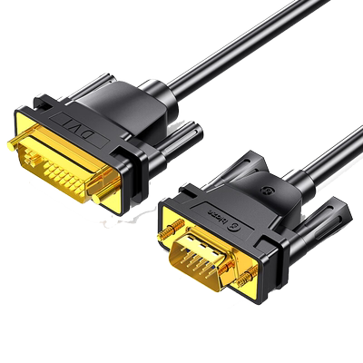 毕亚兹DVI转VGA线24+5接口电脑显