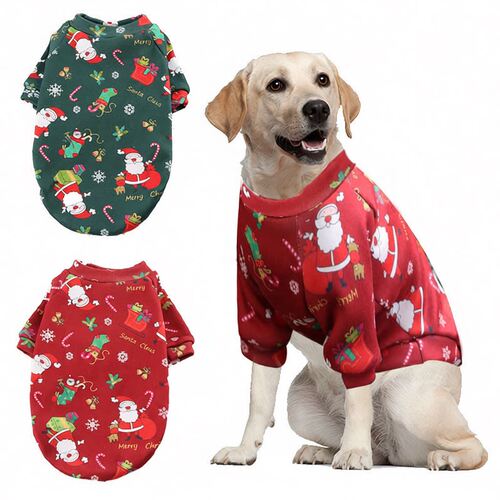 Christmas Dog Cat Teddy Bear Fighting Dog Clothes Velvet