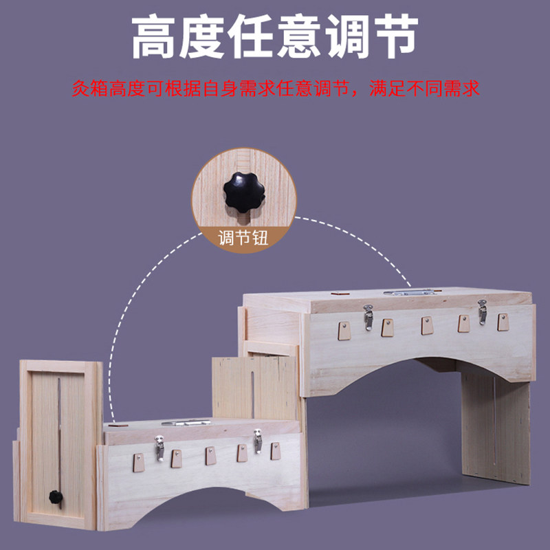 桐木家用多部位木制艾灸盒全身随身灸艾炙箱腰背部肚子通用温灸箱