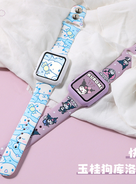 适用iwatch表带苹果手表applewatch6代7SE5/4/3/2/1代潮牌卡通硅胶运动44mm42女38mm40通用iphoneseries6表带