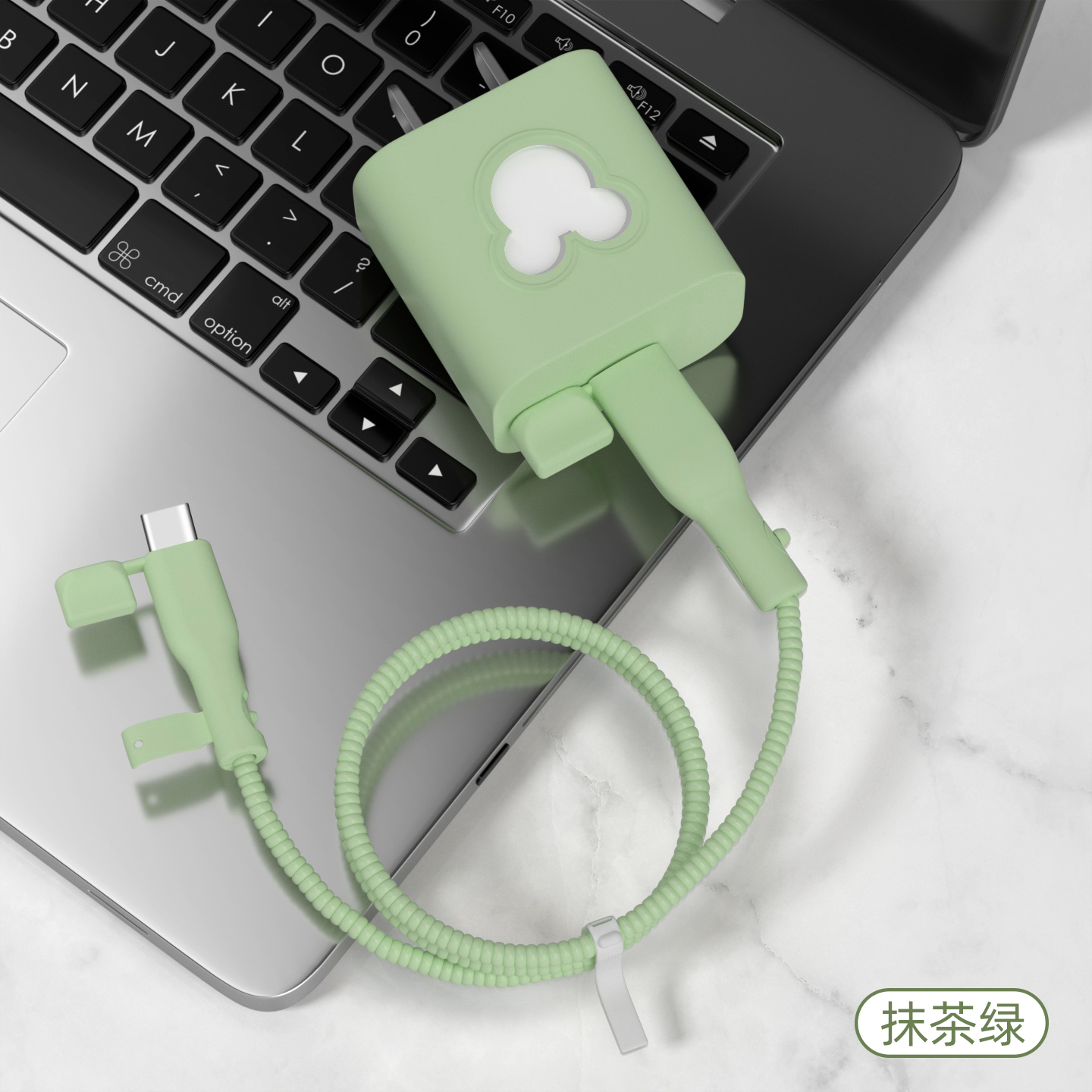 适用充电线绕绳20W苹果16pro/16e纯色防尘款充电器保护套iPhone15promax防断裂修复神器苹果14/iPad数据线套