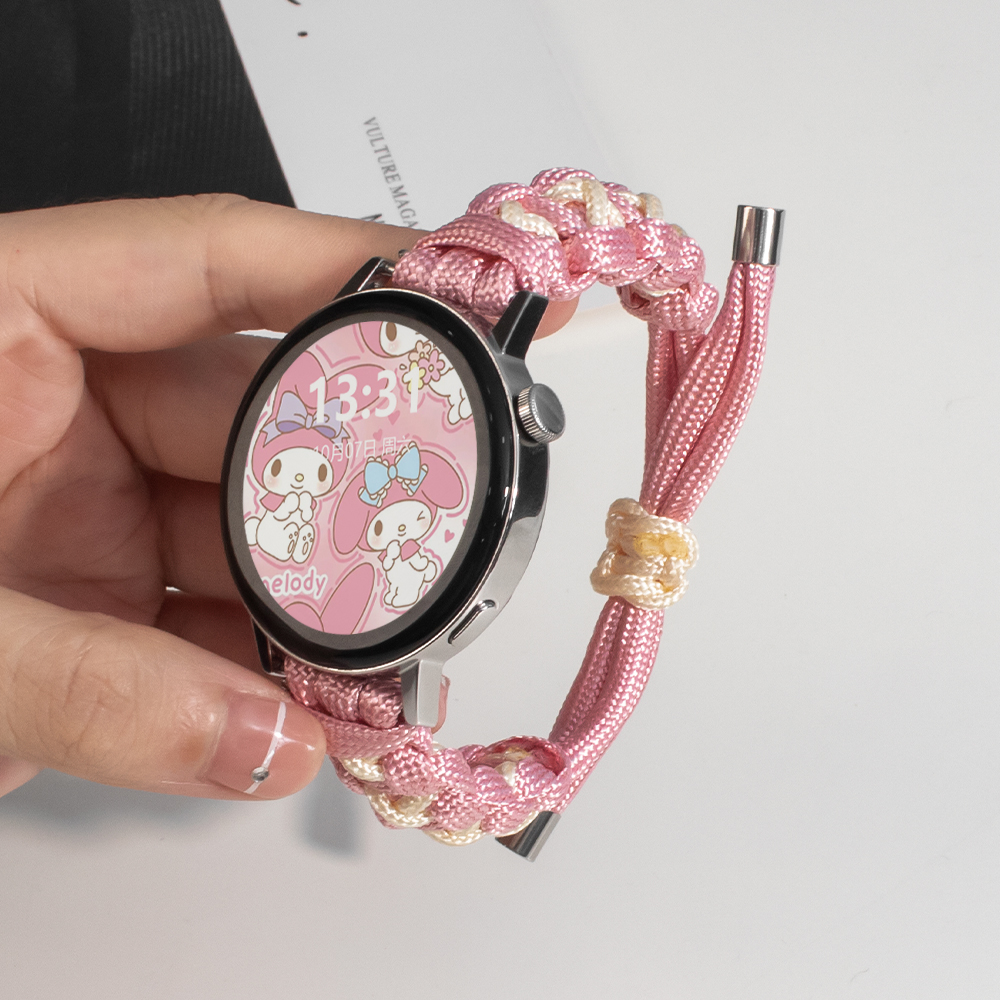 女生编织款双色拼接新表带