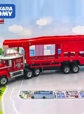 TOMY多美卡赛车总动员麦大叔装载运输车卡车937951汽车玩具车模男