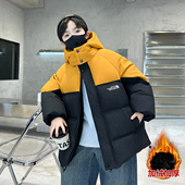 加厚保暖羽绒棉服 酷帅男孩冬季 儿童棉衣男童加绒外套冬装 2025新款