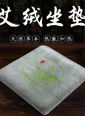 新款电加热艾绒坐垫家用冬季办公加厚艾草保暖垫子艾灸坐垫