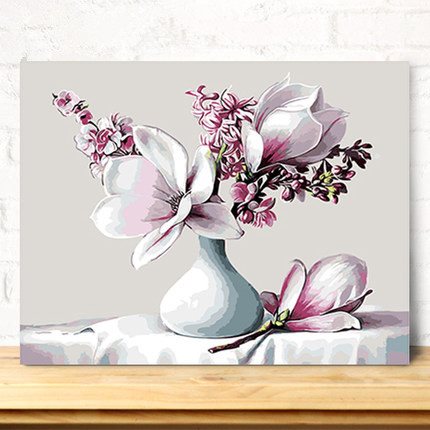 数字油画diy手绘油画 客厅大幅风景花卉填色装饰画 餐厅野菊花|msdalam kategori Aksesori rumah, lukisan hiasan, DIY/Lukisan digital - dari Buy2taobao.com untuk memberikan perkhidmatan ejen Taobao profesional membeli