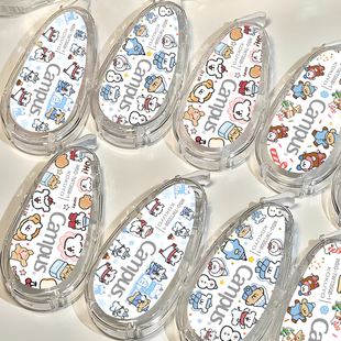 日本进口KOKUYO国誉线条小狗冬日系列DIY修正带原纸色campus可替换芯涂改带女生高颜值小学生初中生改正带