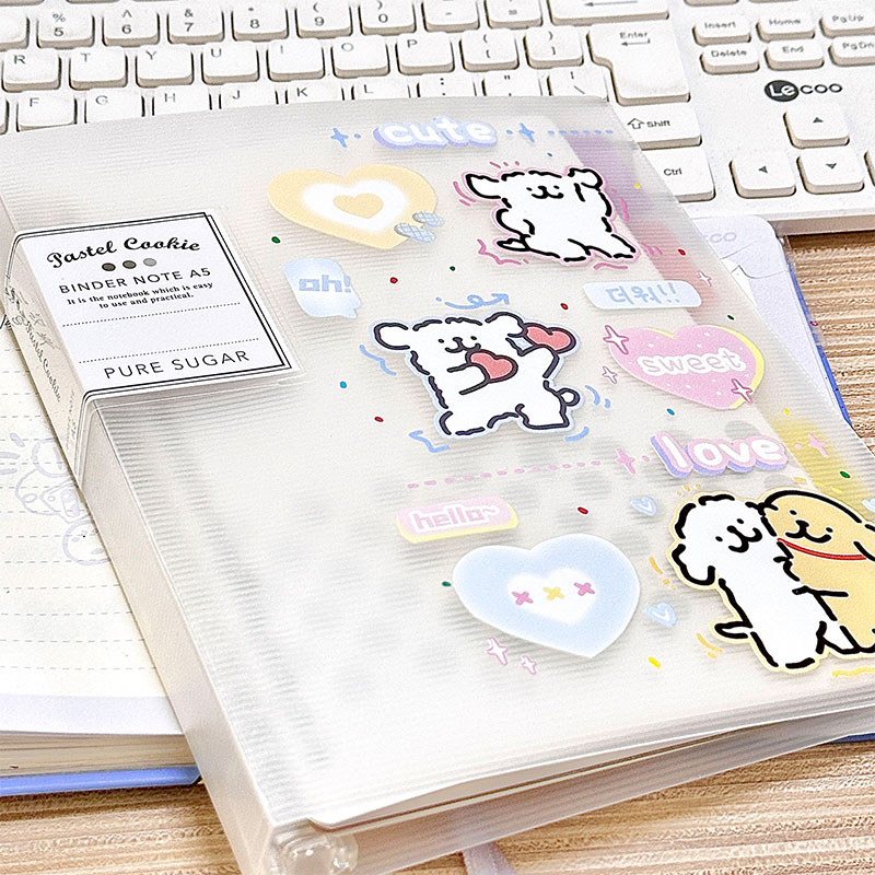 国誉淡彩曲奇活页本线条小狗