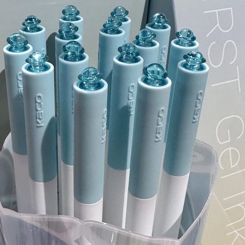 【新品】KACO FIRST初心星辰系列中性笔星星款旋转出芯0.5黑色双珠速干高颜值少女心创意签字笔 学生办公文具