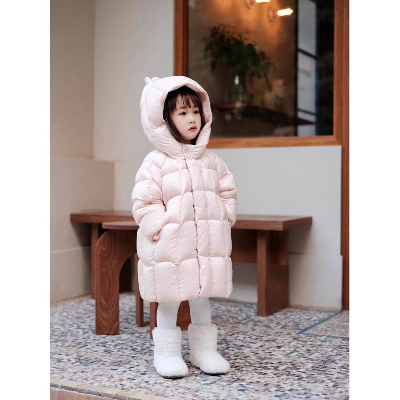 欧洲站儿童羽绒服2025冬新款女童加厚保暖宝宝衣服白鸭绒中长款羽,童装/婴儿装/亲子装,羽绒服,淘宝优惠券,粉丝福利购,淘宝优惠卷