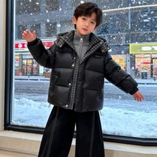 欧洲站男童高充绒量羽绒服冬季新款加厚保暖男孩洋派酷帅超好看百