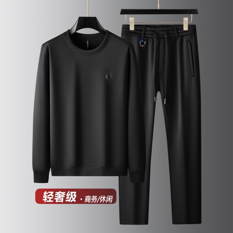 春季新款运动卫衣套装跑步服休闲卫裤一套搭配男士套装春秋两件套