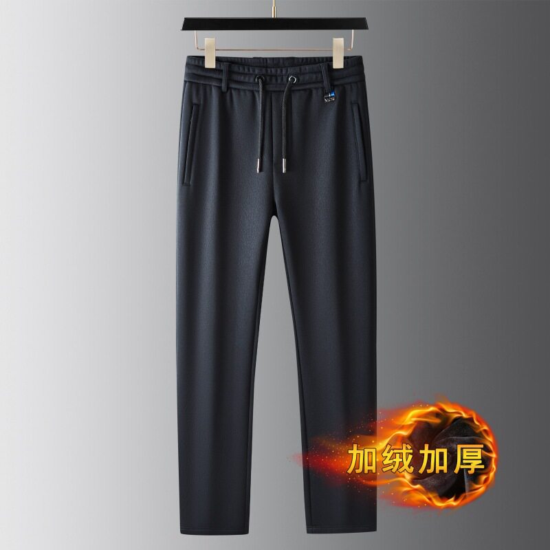 2025男士运动套装加绒加厚开衫卫衣立领两件套冬季大码休闲服套装