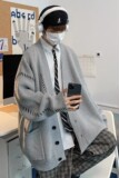 709-2-MY27-P95春单人港风复古V领开衫坎线百搭重磅休闲毛衣，男装针织衫/毛衣，星座709-2
