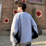 709-2-W802-P8024春新单人美式圆领休闲宽松重磅卫衣情侣款，男装卫衣，星座709-2