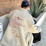 709-2-W608-P80春单人华夫格开衫前后刺绣多色大码卫衣男，男装卫衣，星座709-2