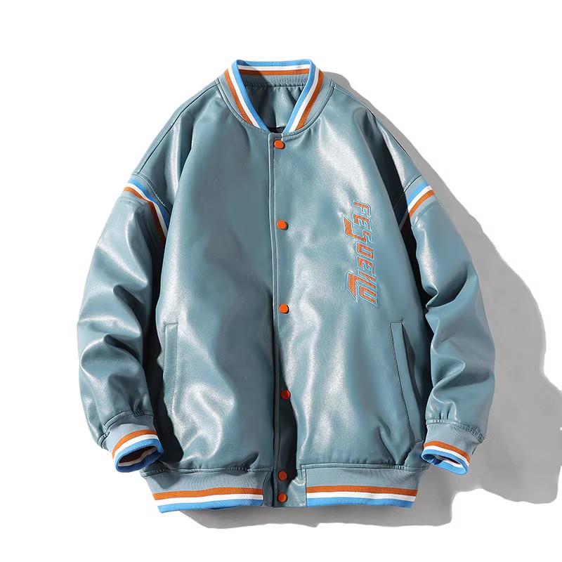 709-MY606-P1302024冬白底港风加厚夹棉棒球服皮衣绣花百搭棉衣,男装棉衣,星座709-2