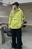 709-2-JK873-P125春单人机能连帽多拉链插肩袖印花冲锋衣夹克，男装夹克，星座709-2