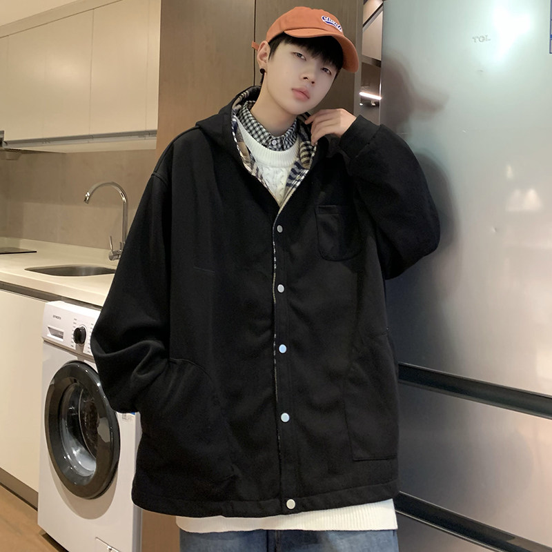 709-2-W800-P85春单人连帽撞色卫衣男休闲宽松百搭外套,男装卫衣,星座709-2