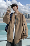 709-2-JK890-P100春单人多拉链美式街头棒球服夹克外套，男装夹克，星座709-2