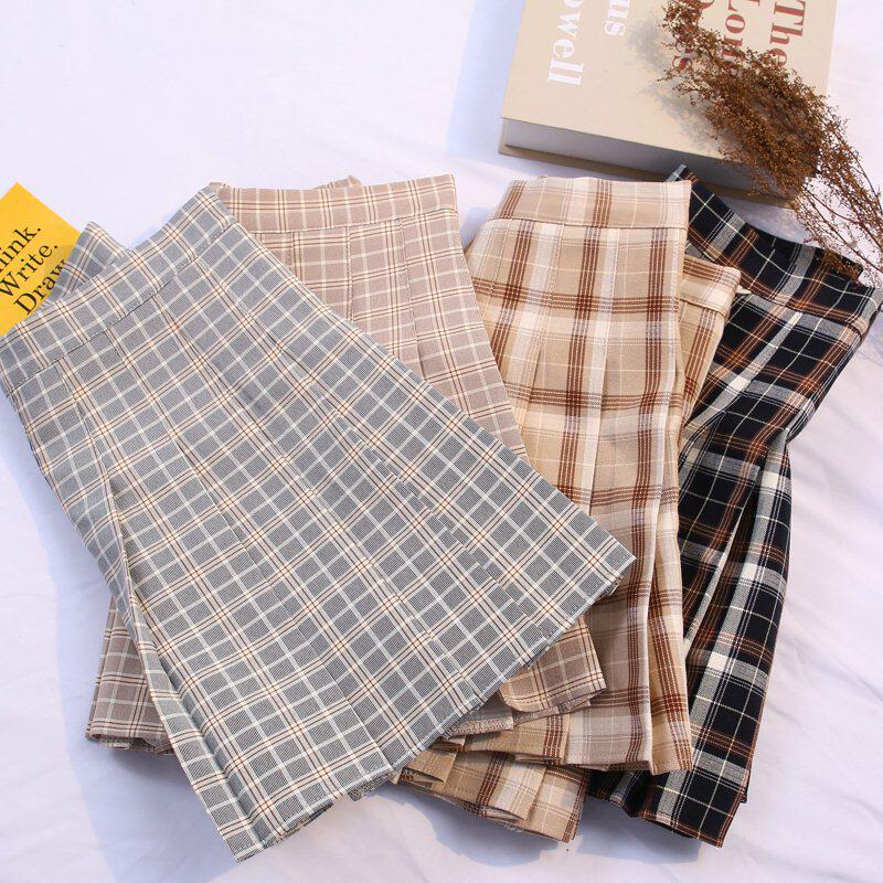 Plaid skirts 2019 Summer wear new pattern Korean Edition Self cultivation Paige Show thin Pleated skirt College wind Short skirt childrenin the Women's clothing/Boutique , Skirts  category - from Buy2taobao.com to provide professional Taobao agent buy service