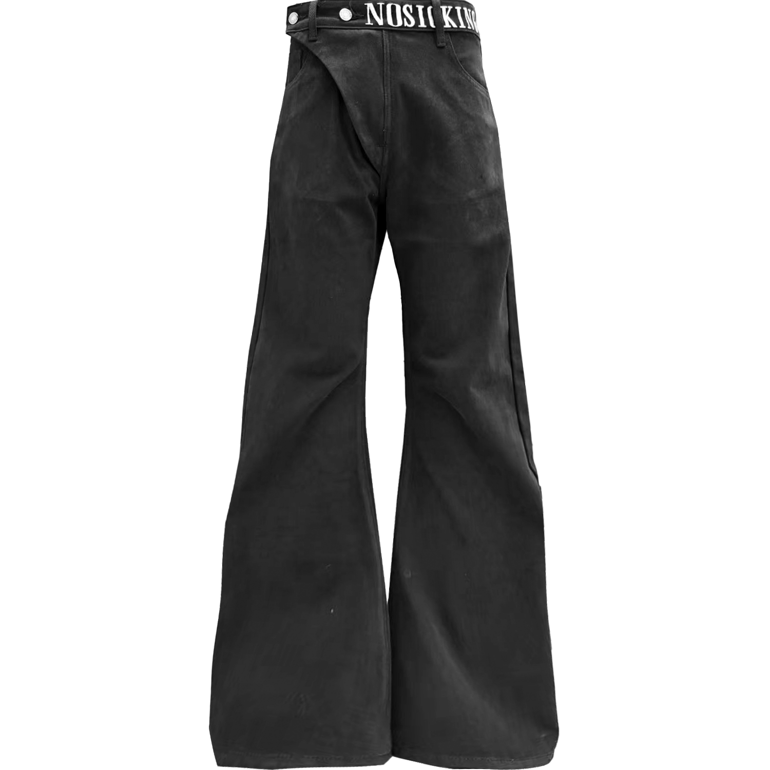 NOSICKING25AW基础斜门禁牛仔裤