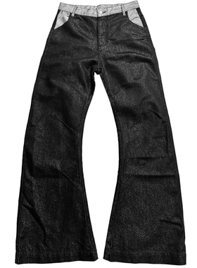 NO SICKING25AW* 高级特殊定制“银织线12OZ原浆”弯刀男女牛仔裤