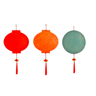 灯笼硬卡挂件鎏金空白福字灯笼书法国画作品纸过年空白挂件免装裱手写书法中国结节日喜庆挂饰裱扇面手写