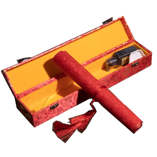 婚书定制民国婚书订婚聘书定亲结婚下聘卷轴手纯手写婚书订婚书卷轴定制中国风聘书送日子书中式结婚创意请柬