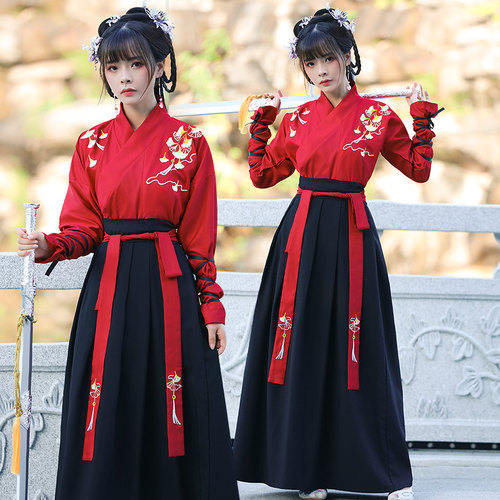 毕业改良古装汉服中国风交领