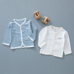 奥莱清仓新款 空调服新生儿男女宝宝衣服夏天款 上衣长袖 夏 婴儿夏季