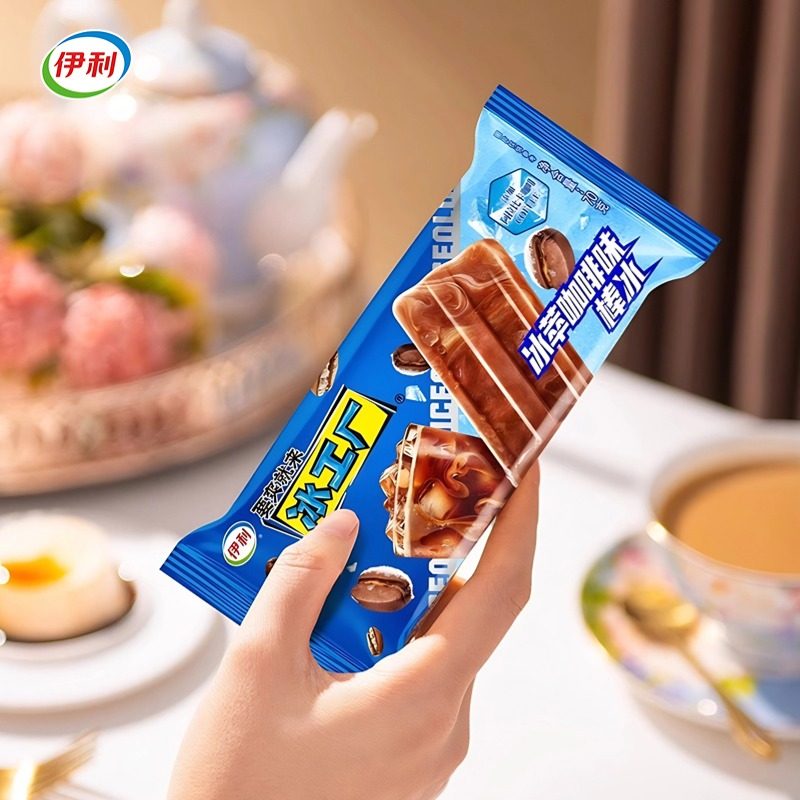 【新品】伊利冰工厂棒冰冰淇淋乌龙桃桃冰萃咖啡味冰激凌冷饮70g