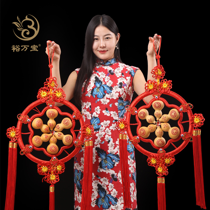 中国结葫芦挂件门口过年新年装饰天然小葫芦乔迁新居礼品搬家礼物