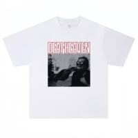 The heavy metal rock band Deafheaven's highly anticipated loose short-sleeved T-shirt features an American loose retro hip-hop style thumbnail 5