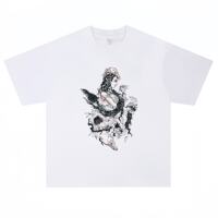 The heavy metal rock band Deafheaven's highly anticipated loose short-sleeved T-shirt features an American loose retro hip-hop style thumbnail 6
