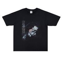 The heavy metal rock band Deafheaven's highly anticipated loose short-sleeved T-shirt features an American loose retro hip-hop style thumbnail 3